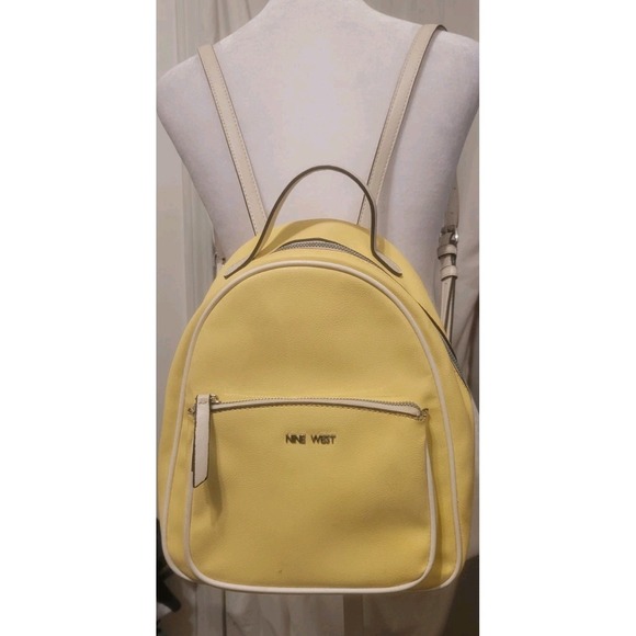 Nine West Handbags - Nine West Yellow Small Flap Backpack